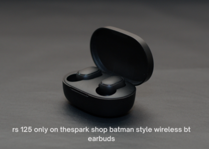 rs 125 only on thespark shop batman style wireless bt earbuds