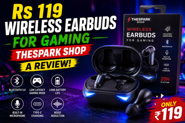 Rs 119 Wireless Earbuds for Gaming Thespark Shop